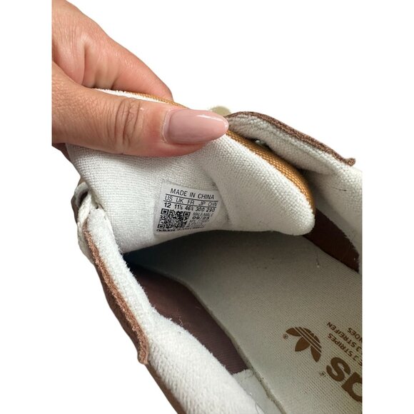 ADIDAS Men's Campus Two Tone Tan Brown Suede Sneakers Size 12 - Picture 6 of 6